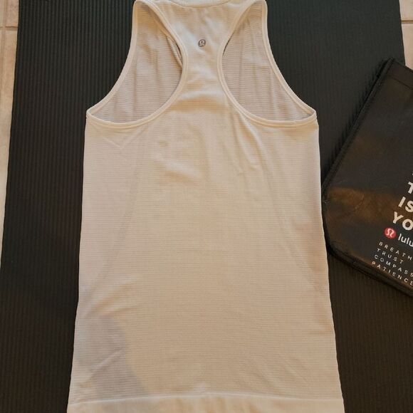 White Sleeveless Top and Black Floral Skirt - Picture 5 of 6